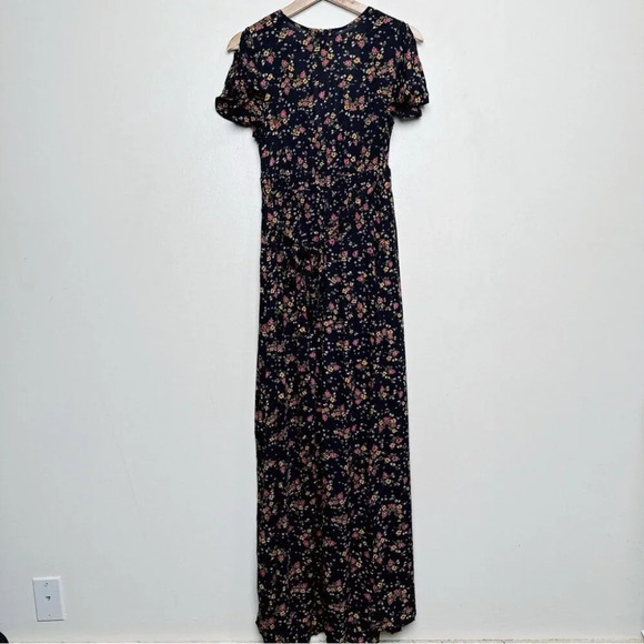 Patrons of Peace Floral Maxi Dress - Navy and Pink - Picture 13 of 13
